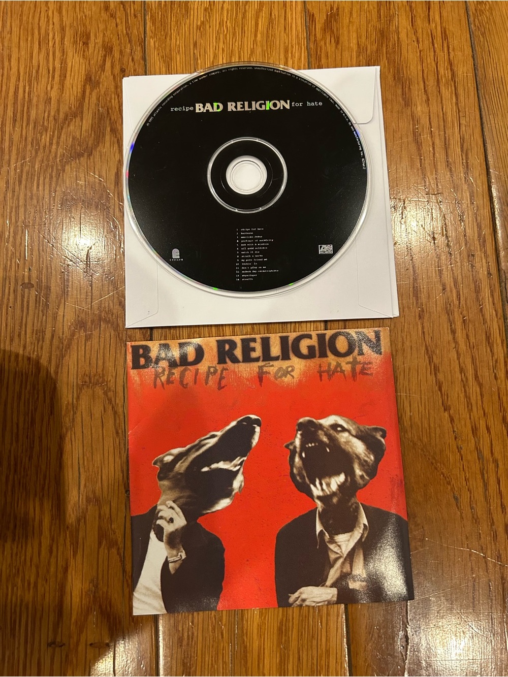 Bad Religion Recipe for Hate CD 1993 Atlantic Records Disc Booklet Only